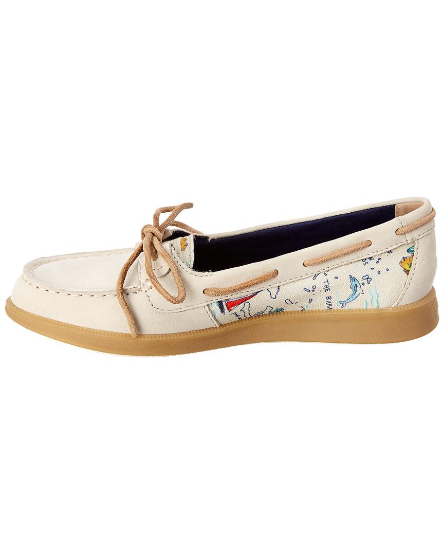 sperry linen boat shoe