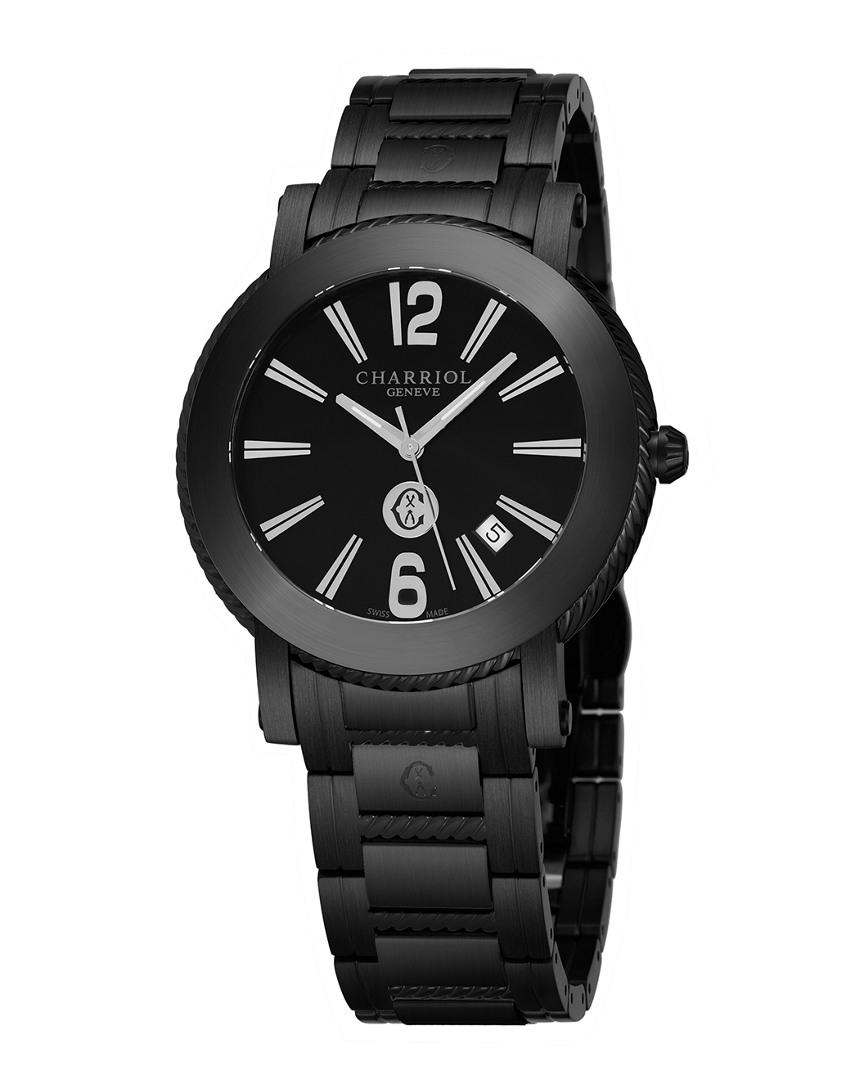 Charriol Men's Parisi Watch in Black for Men - Lyst