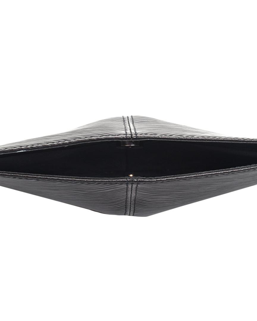 Louis Vuitton Black Epi Leather Pochette Demi-Lune at Jill's