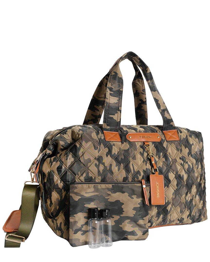 Joan & David Diamond Quilted 22in Luggage Tag Duffel Bag in Black Lyst