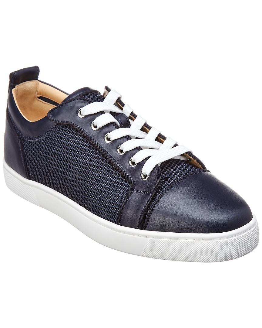 Christian Louboutin Ac Louis Junior Leather Low-top Sneaker in Blue for Men  - Lyst