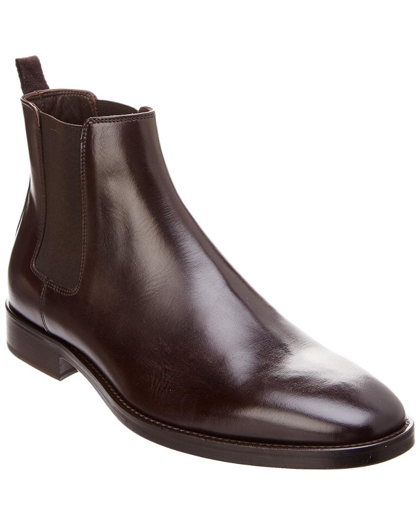 bruno magli leather chelsea boots