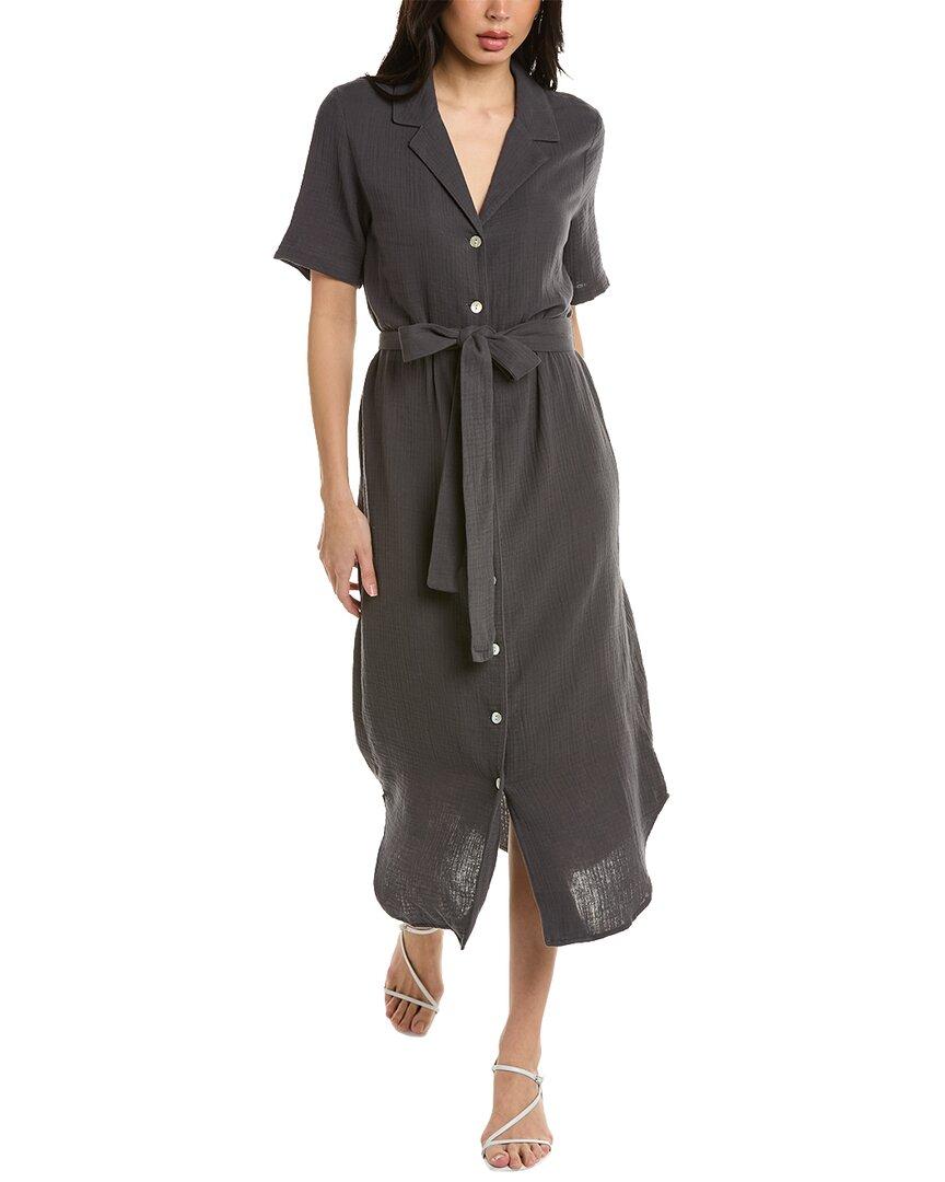 Faherty Nolita Dream Gauze Dress in Gray Lyst