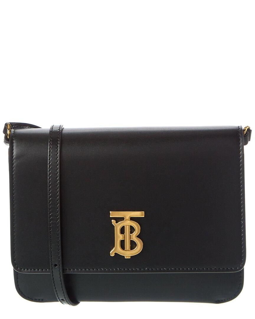 Burberry Tb Mini Leather Shoulder Bag in Black Lyst