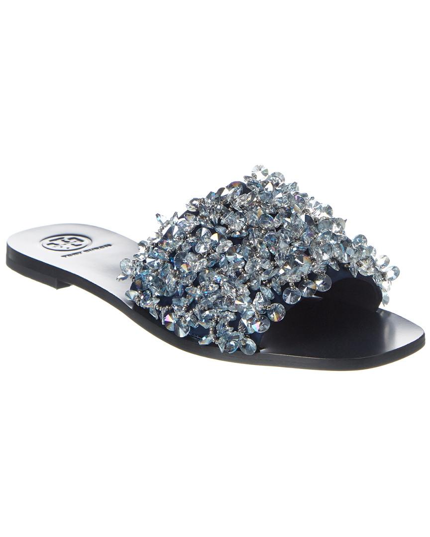 Tory burch logan flat slide sale