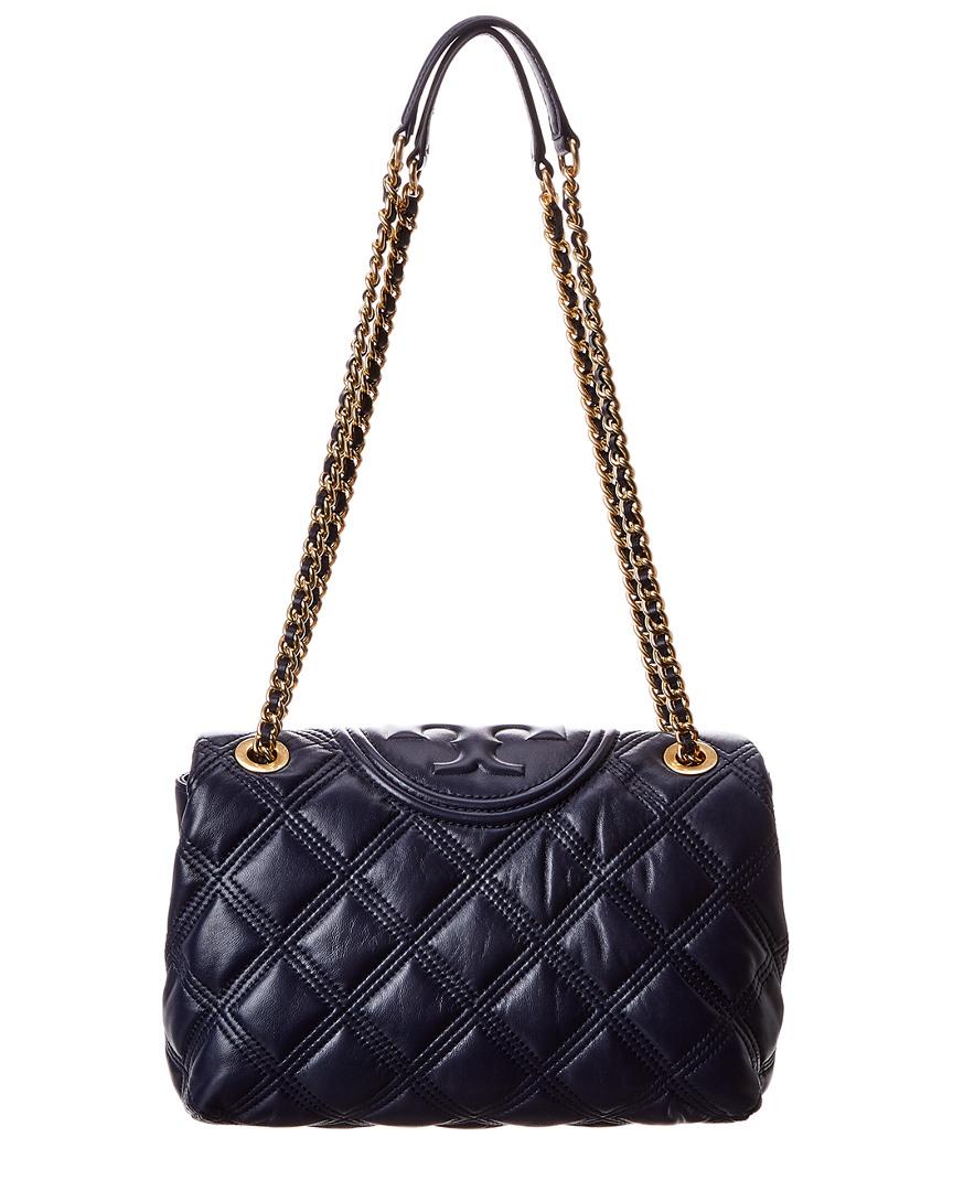 Tory Burch Small Fleming Soft Convertible Shoulder Bag in Black