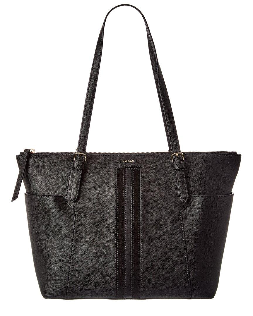 バッグ BALLY Black Leather Tote Bag Business A4 Bally Shaima Leather Tote in Black | Lyst