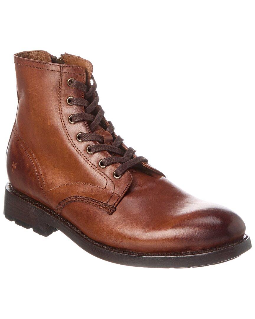 Frye Bowery Lace up Leather Boot in Brown for Men Lyst UK