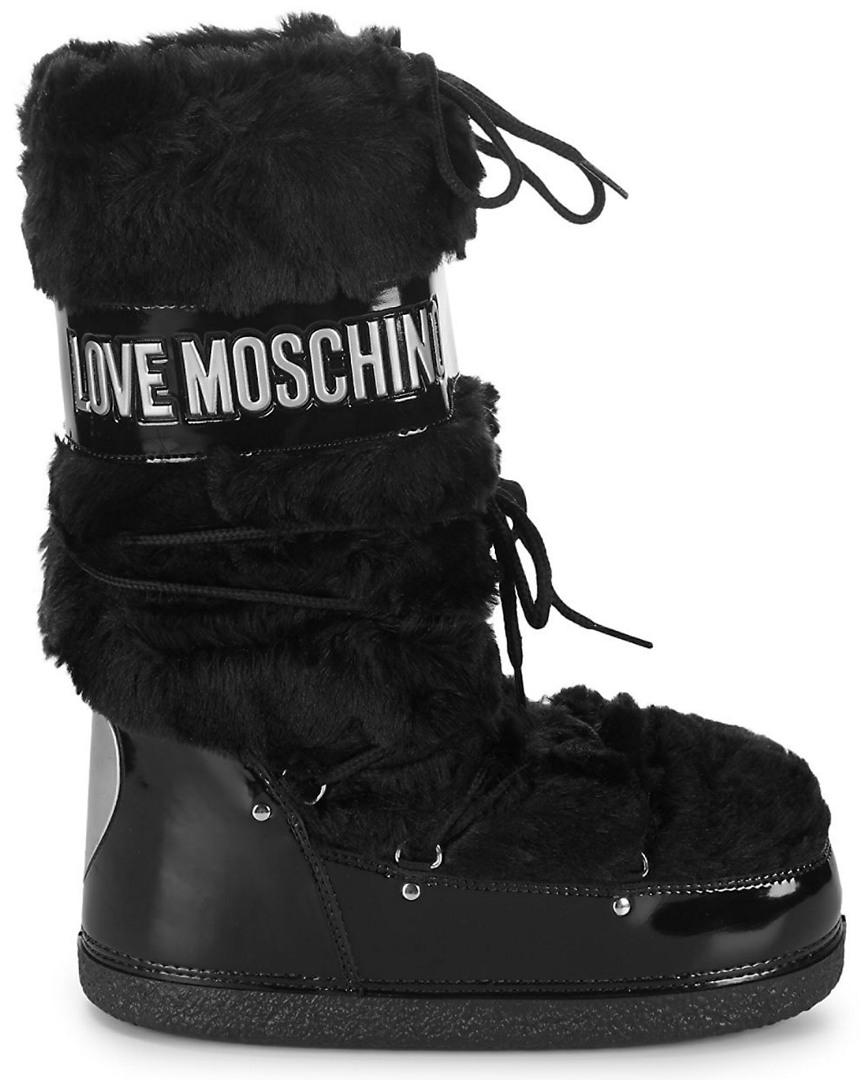 moschino fur moon boots