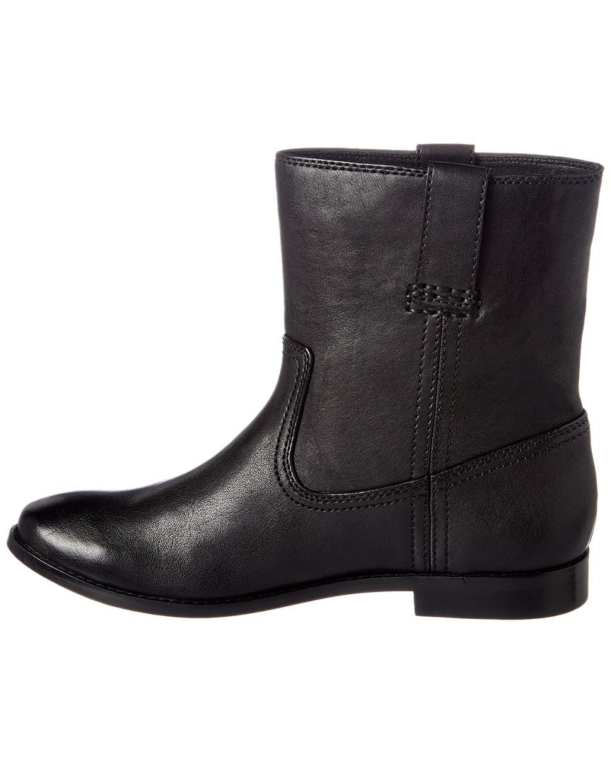 frye anna short leather boot