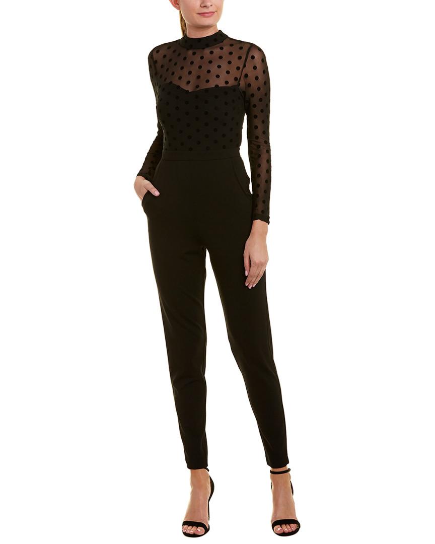 leah mesh & jersey jumpsuit