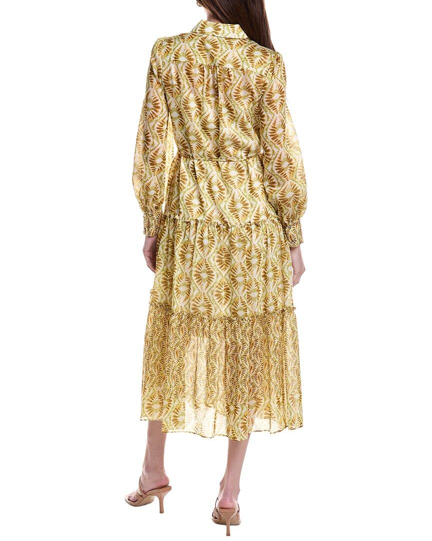 baja linen midi dress Julia Jordan Baja Linen-blend Midi Dress