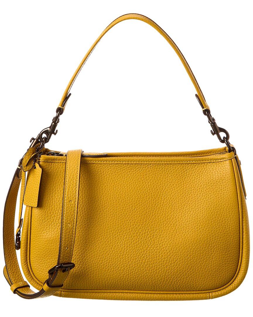 COACH Cary Leather Crossbody in Yellow Lyst