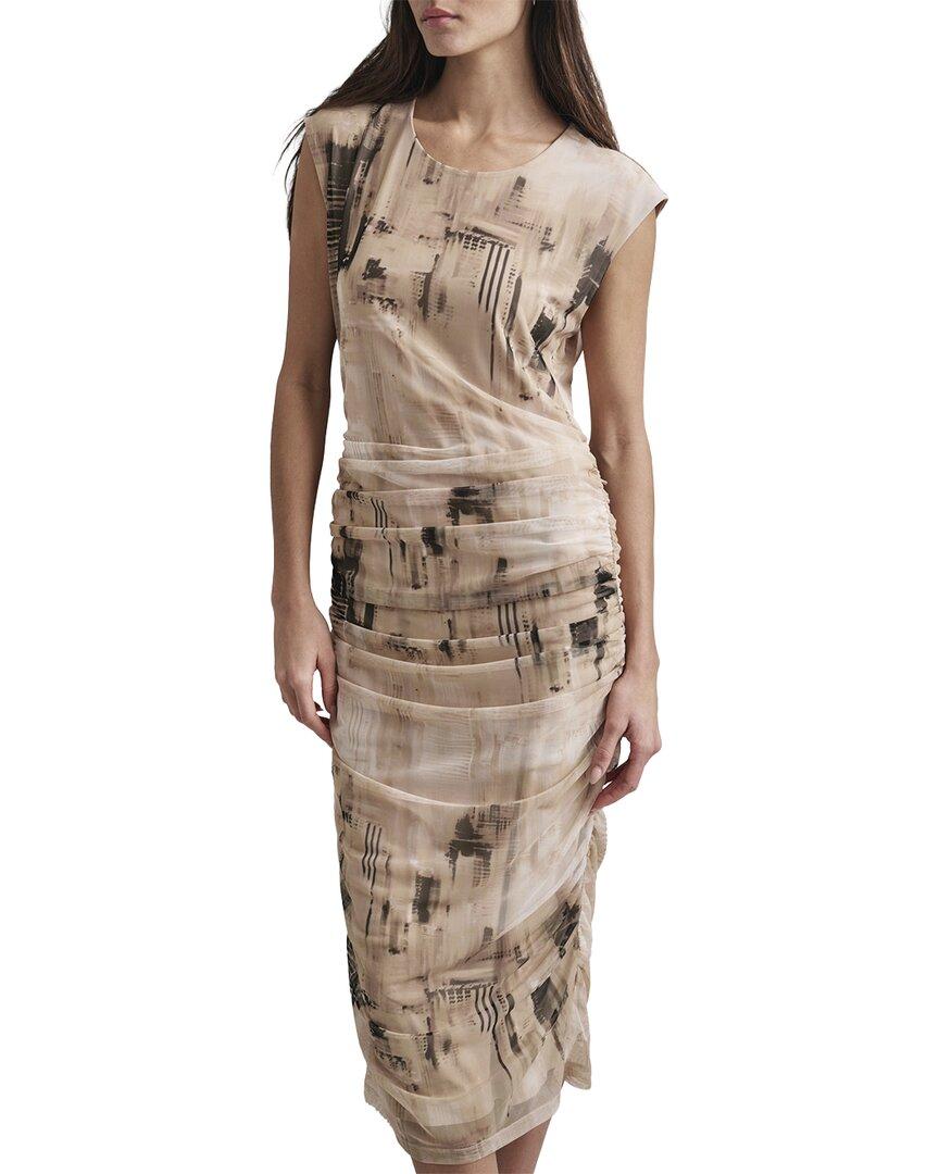 jennifer lopez brown dress Pretty Tan Foliage Design DKNY Dress  Pearl's Corner