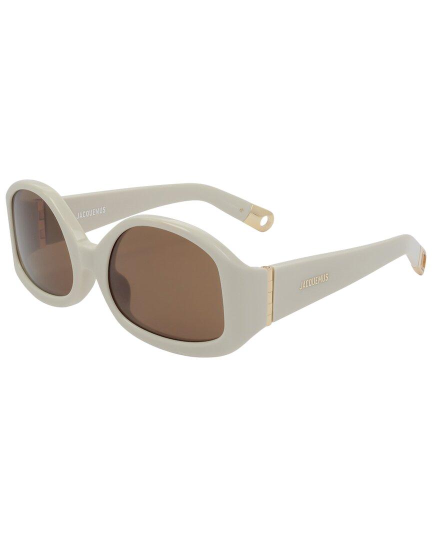 Jacquemus Jac15 56Mm Sunglasses in White | Lyst