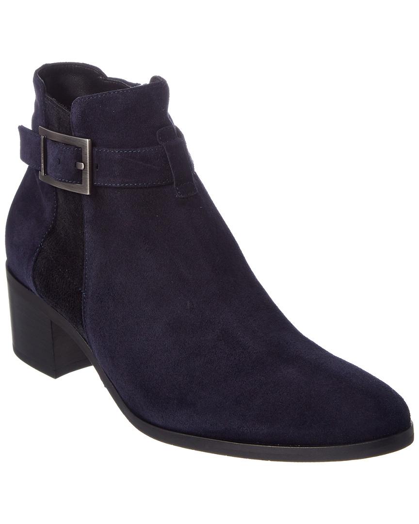 Aquatalia Florene Waterproof Suede Bootie in Blue - Lyst