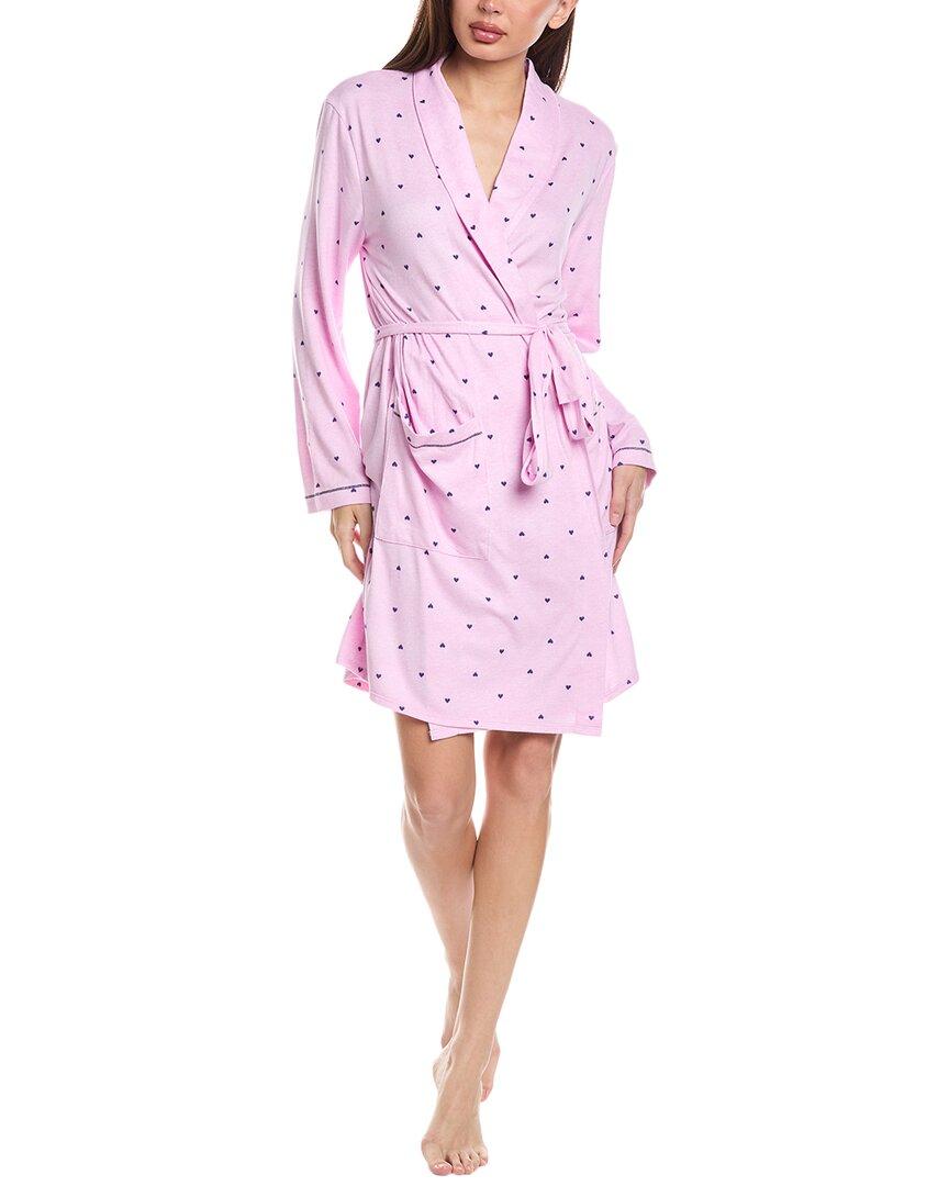 Ellen Tracy Brushed Robe in Pink Lyst UK