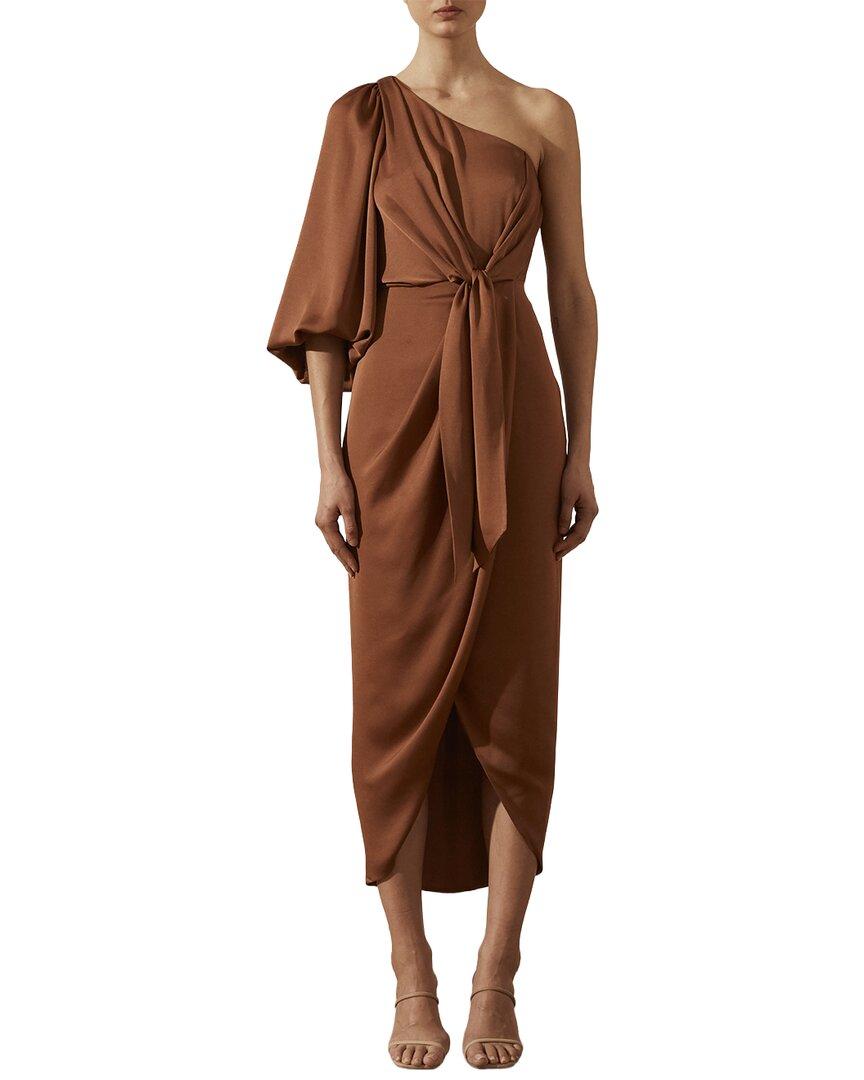 knee length dresses for ladies Lumiere Tie Front Midi Dress | Cloud Drift | Dresses main image 0