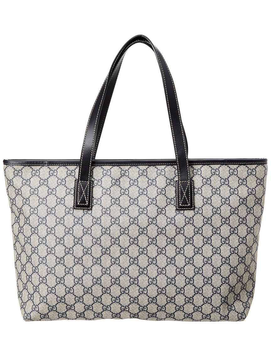 gucci supreme canvas logo tote