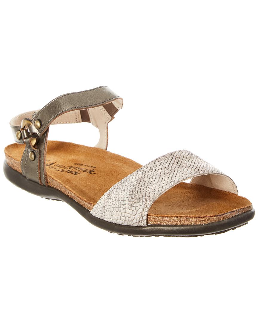 Naot Sabrina Leather Sandal in Natural | Lyst