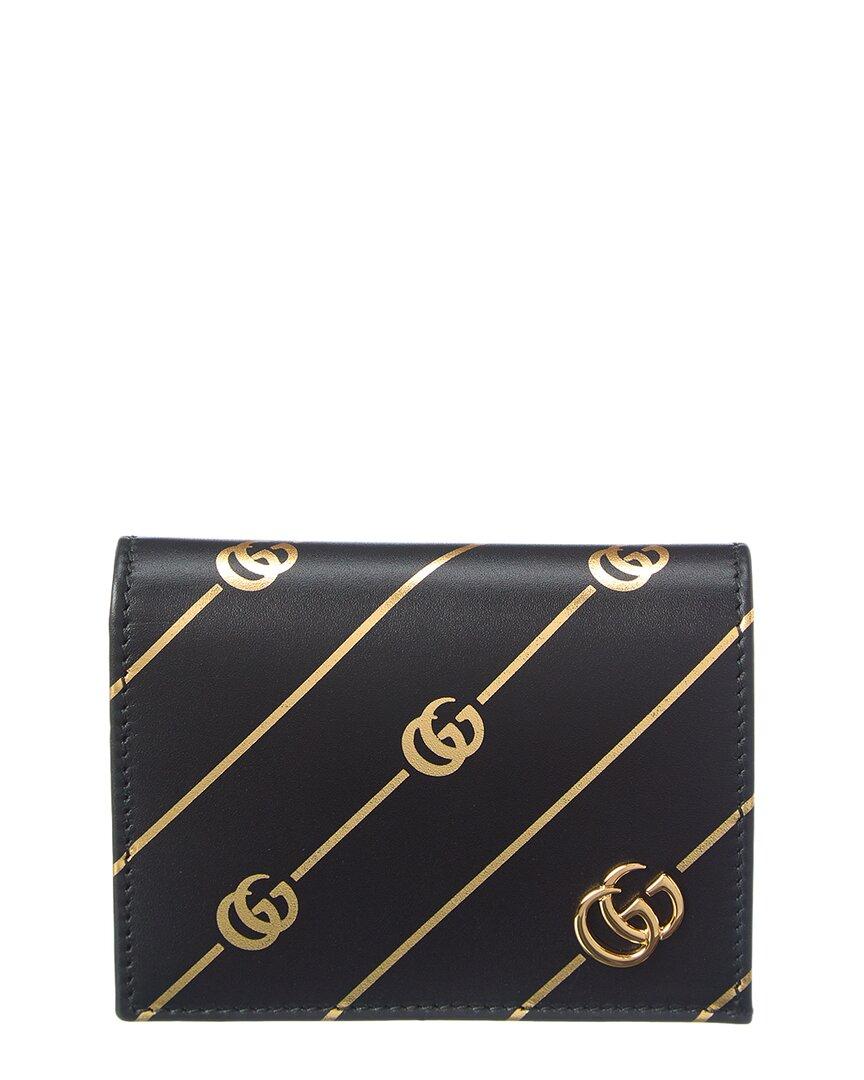 Gucci Interlocking G Leather Card Case in Black Lyst