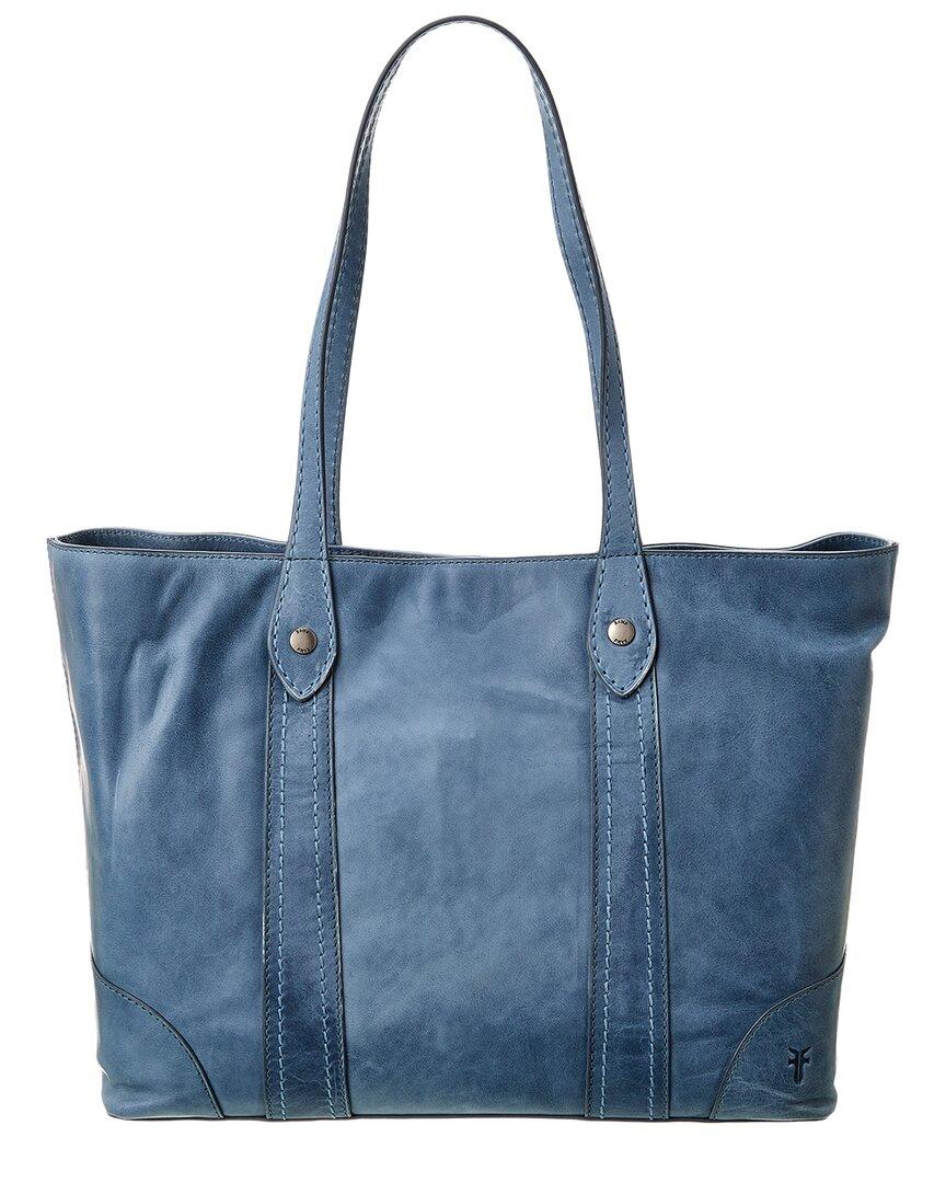 Frye Melissa Leather Shopper Tote in Blue Lyst