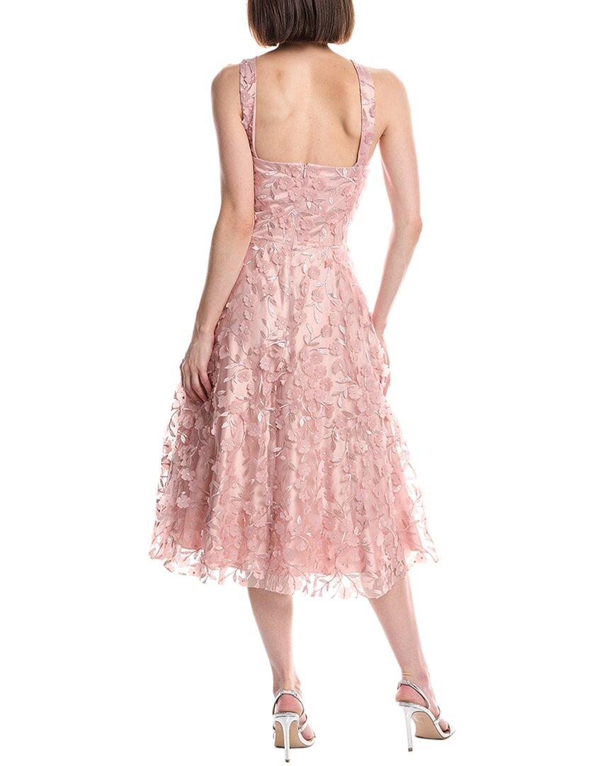 chinese dress ladies Eliza J Embroidered Tulle Cocktail Dress, Blue / 10