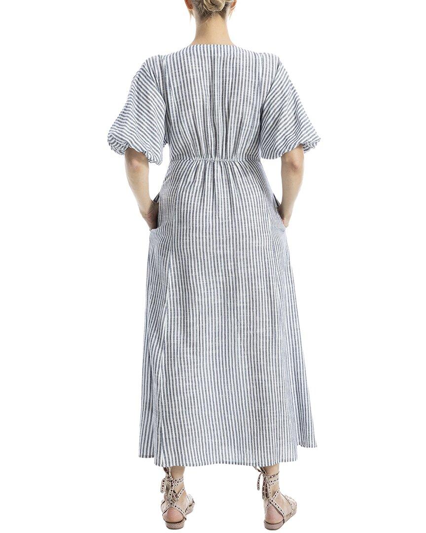 chinese dress ladies Max Studio Women's Sleeveless Stripe Maxi Knit Dress,  Mustard/Black/White-673, Small at Amazon Women's Clothing store