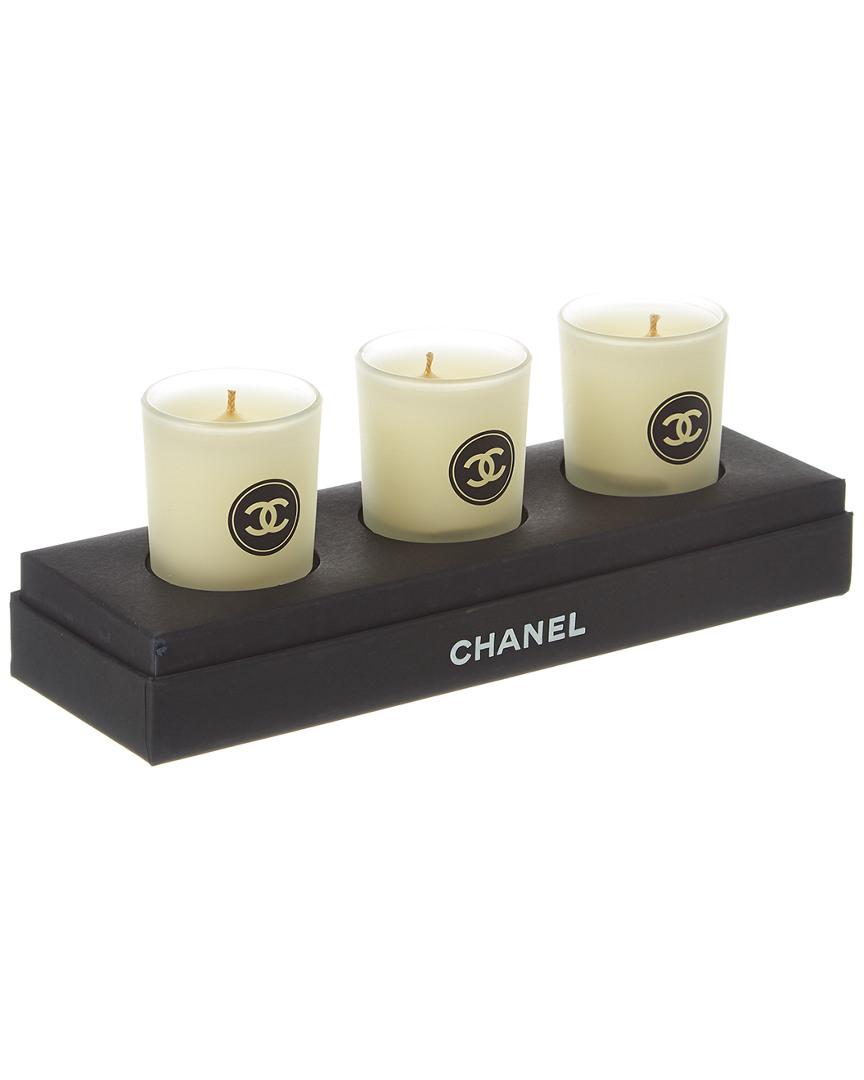 Chanel Cc Circle 3pc Candle Set Lyst