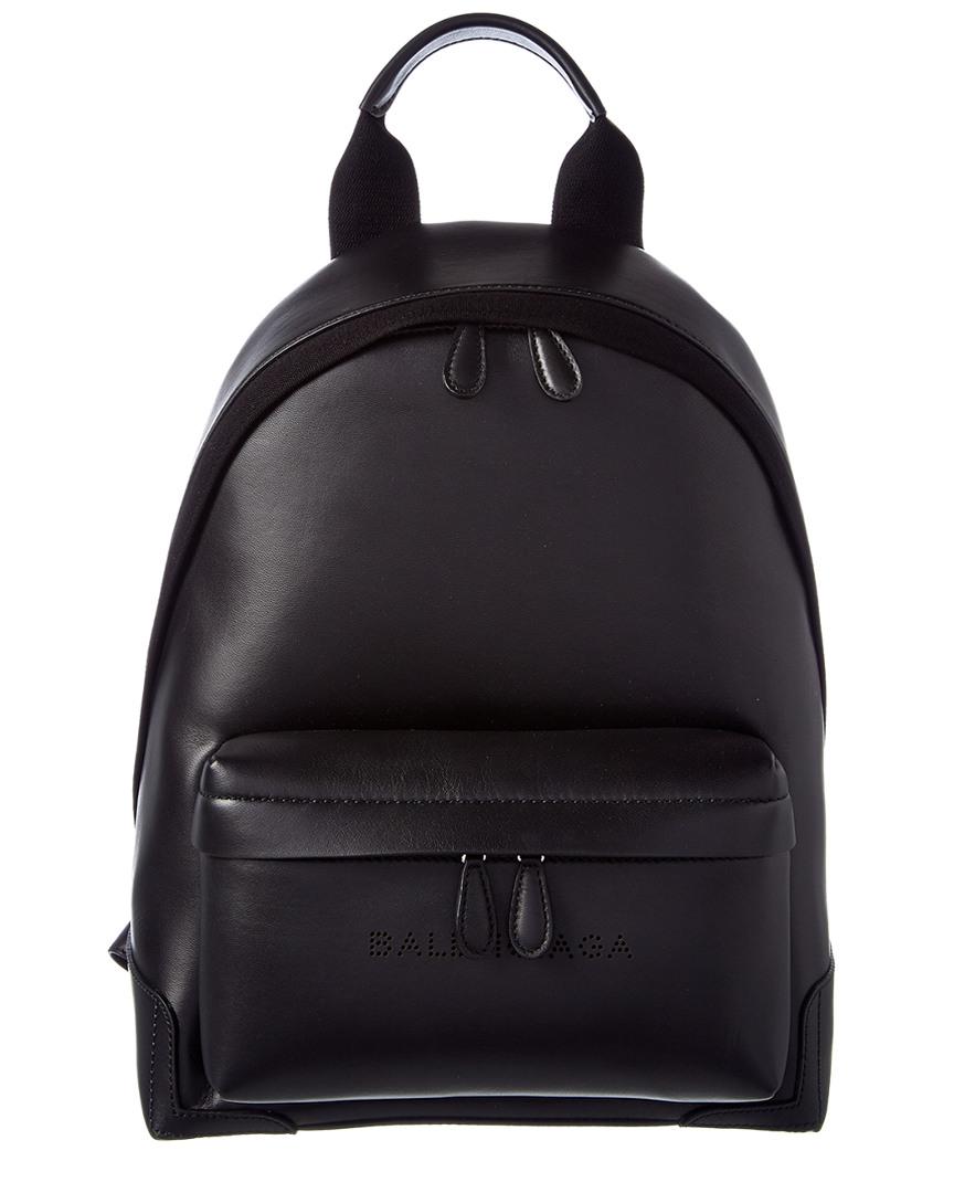 Balenciaga Navy Leather Backpack - Lyst