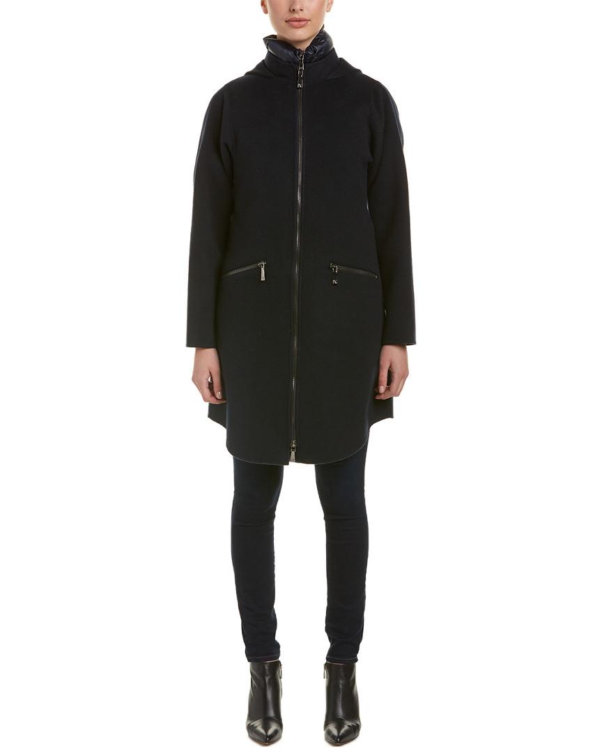 Download Dawn Levy Parker Wool-blend Coat Vest Combo in Blue - Lyst