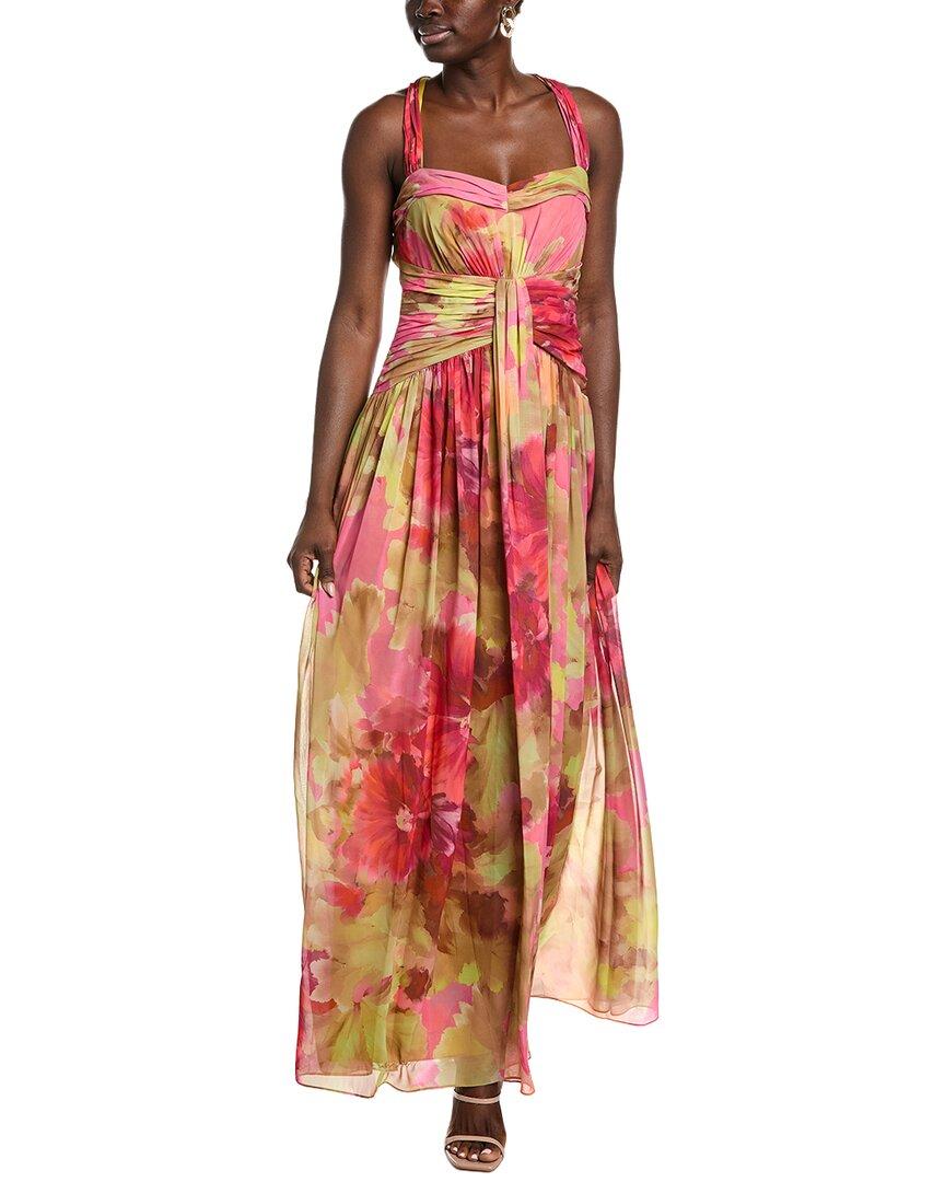 knee length dresses for ladies Badgley Mischka Plunging Lapel Neckline Beaded Long Puff Sleeves Cinch   Curated Brands