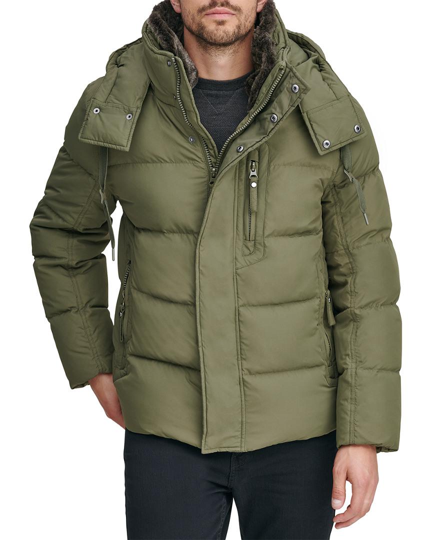 Marc New York Quilted Hooded Jacket in Moss (Green) for Men - Lyst