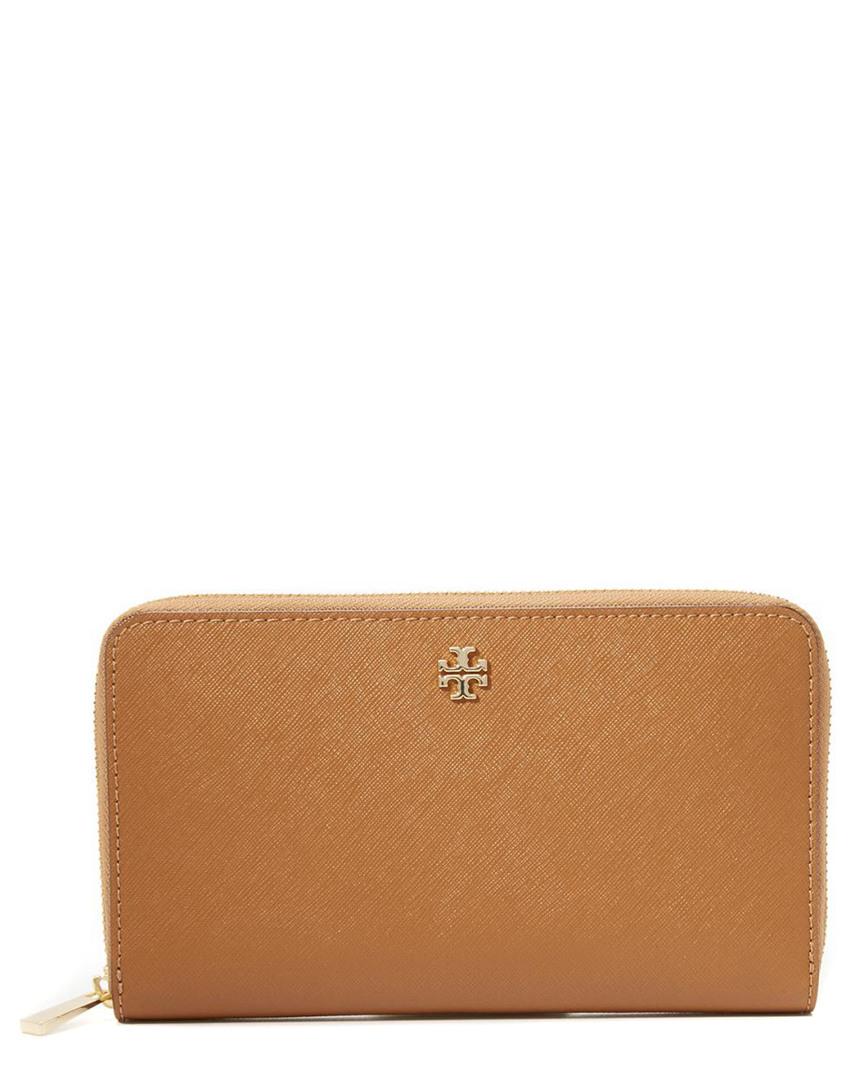 tory burch emerson wristlet zip continental