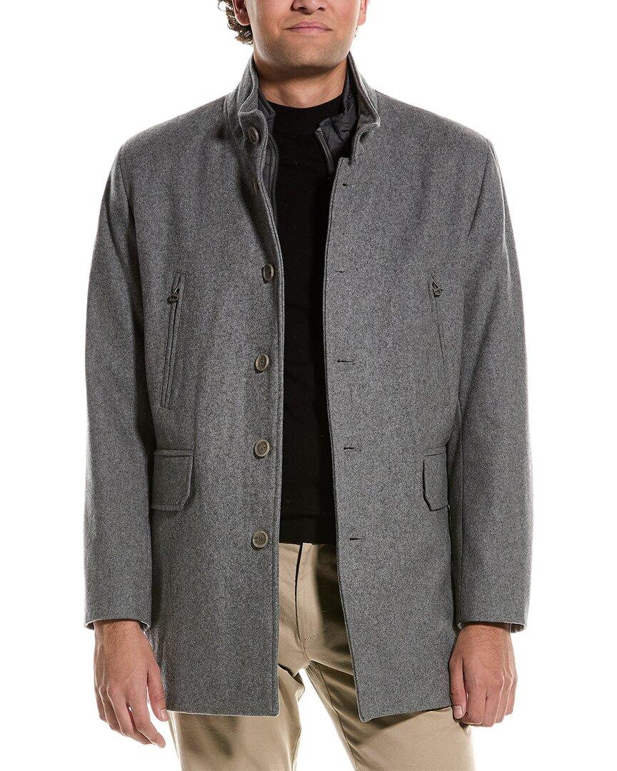 Mens Car Coat Cole Haan Sgnature Melton Wool N Nocolor ModeSens