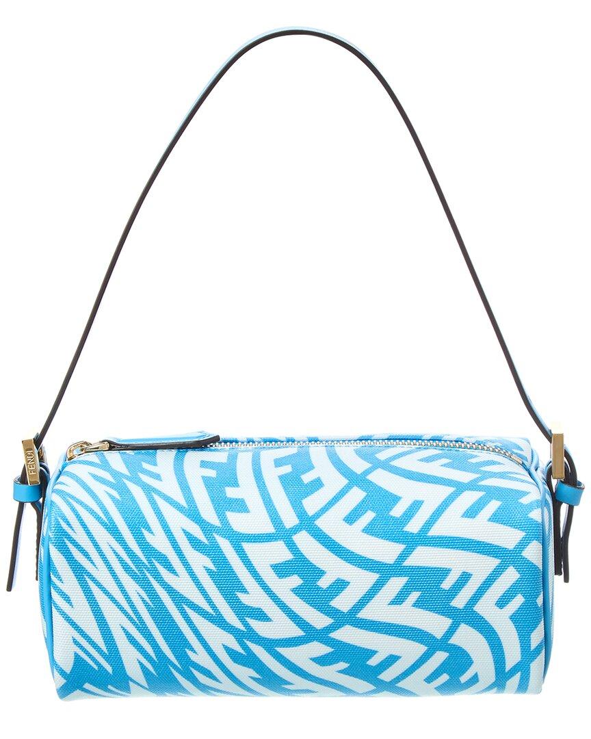 Fendi Mini Ff Vertigo Canvas Shoulder Bag in Blue | Lyst