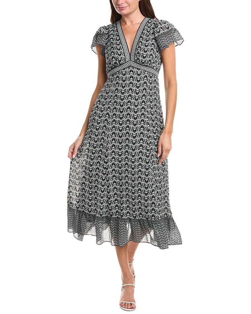 pencil dresses for ladies TA3 Seamed Lushy Midi Dress - Contour Black/Oat - XXS main image 1