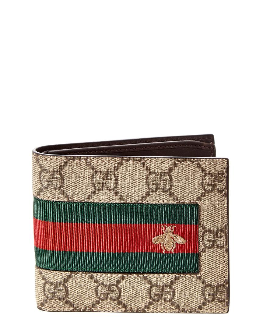 Gucci Canvas Web GG Supreme Wallet in Beige (Natural) for Men - Save 27% -  Lyst