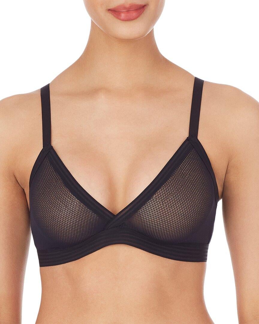 Sheer black top with bralette on sale