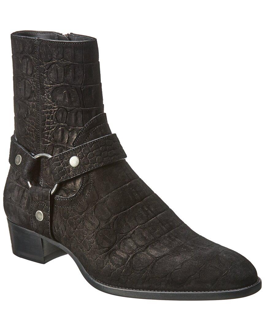 saint laurent wyatt harness suede