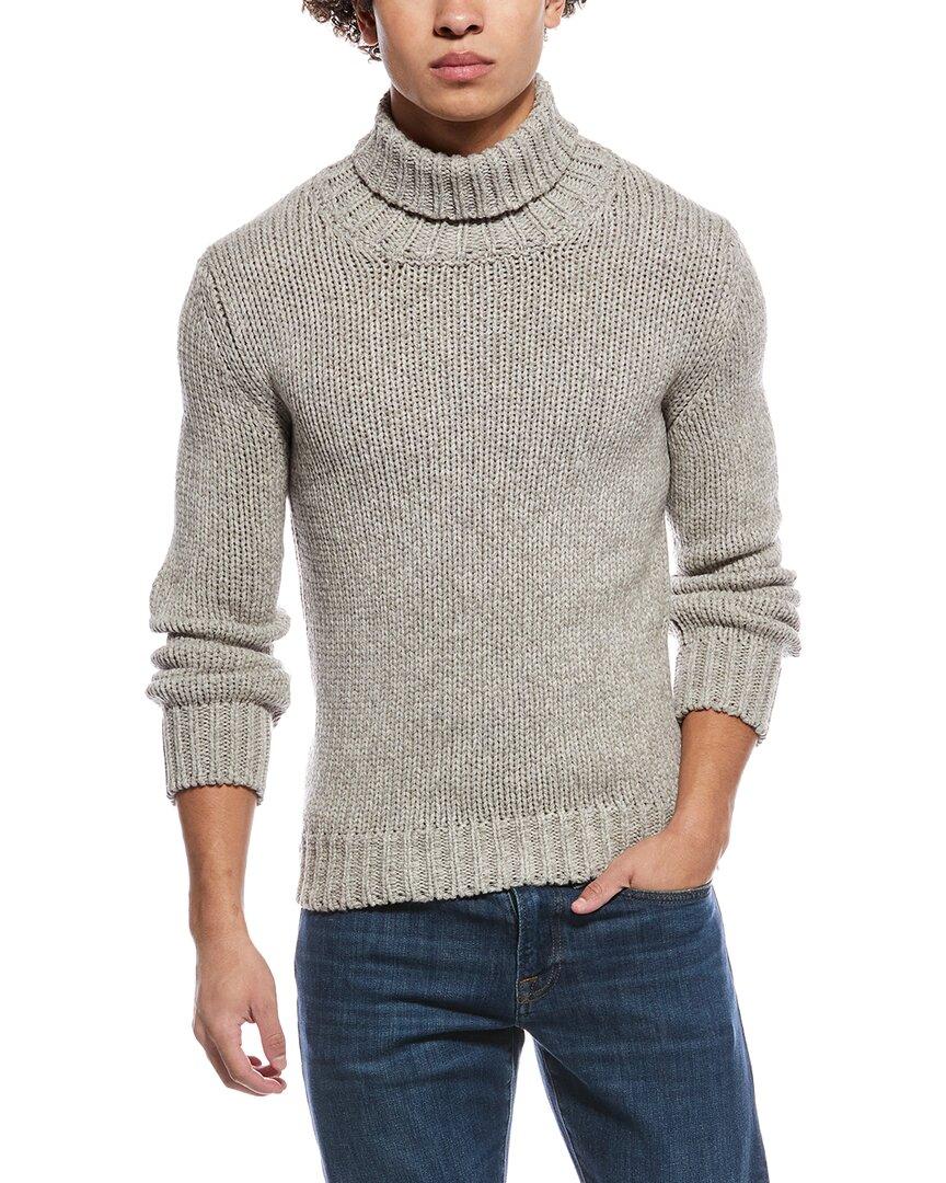 Slowear Zanone By Turtleneck Wool & Yak-Blend Sweater in Gray for 