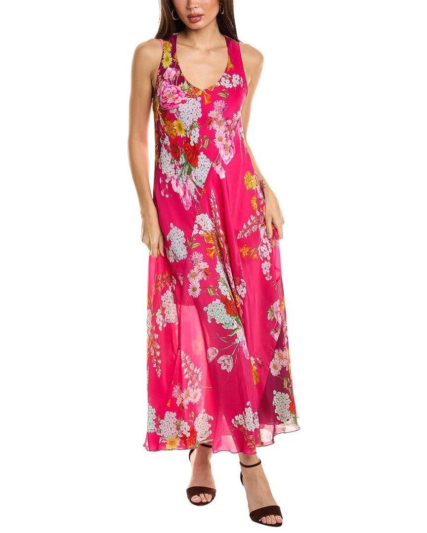 Johnny Was Golden Bouquet Bias Maxi Dress in Pink | Lyst