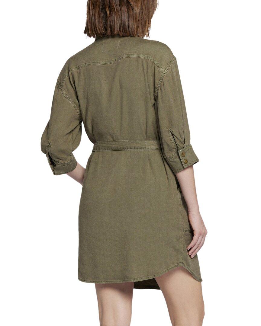Current Elliott The Destiny Linen Blend Shirtdress in Green Lyst UK