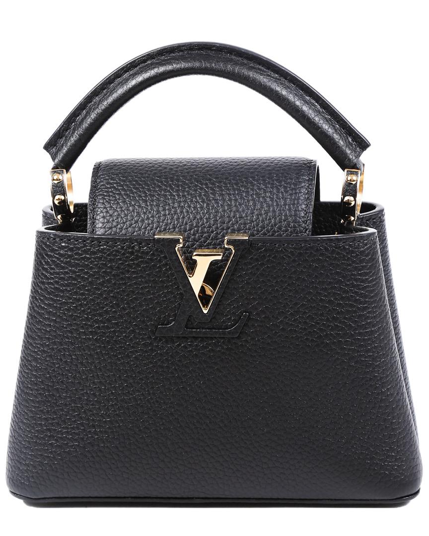 Louis Vuitton Black Taurillon Leather Capucines Mini Nm | Lyst