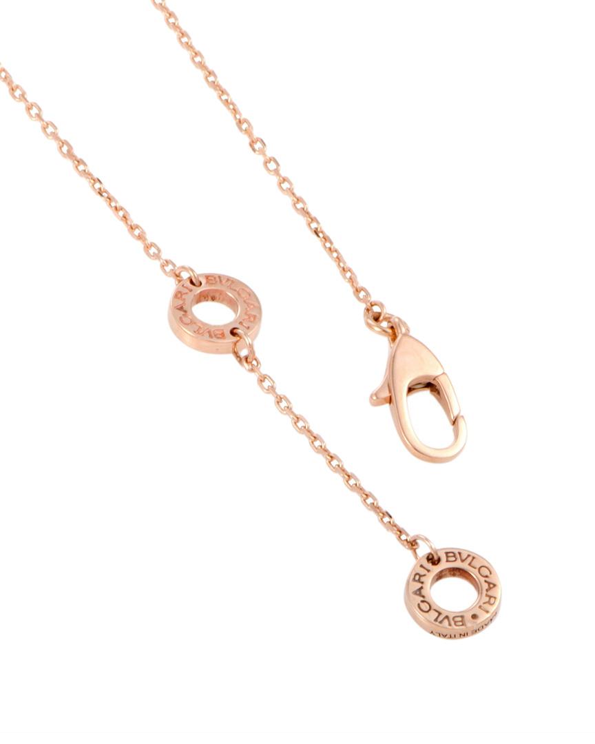 Bvlgari rose gold clearance necklace
