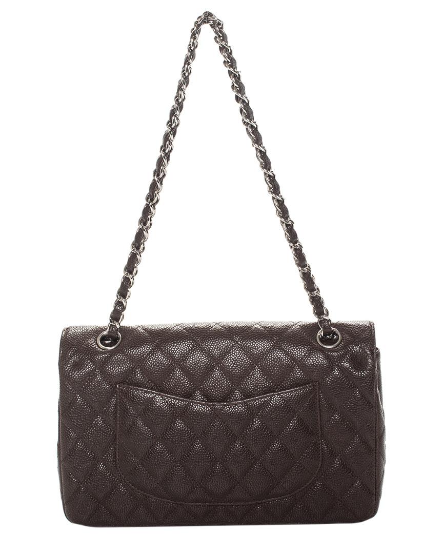 Chanel Black Quilted Caviar Leather Jumbo Classic Single Flap Handbag  My  Luxury Bargain Turkey