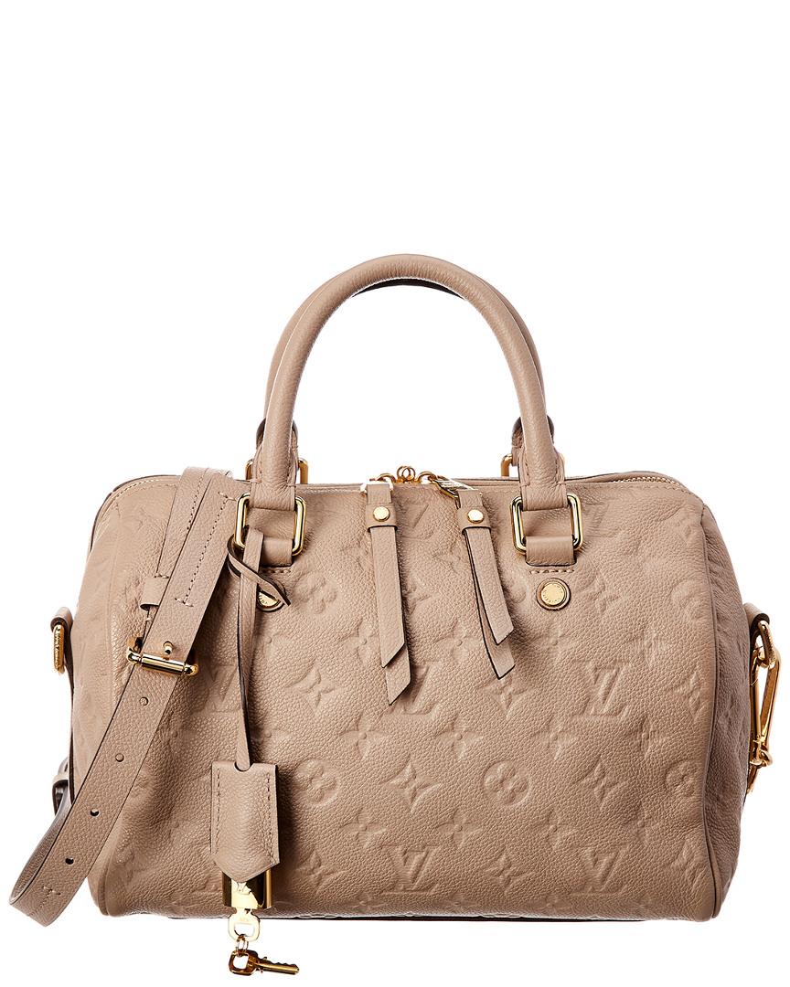 Louis Vuitton Beige Monogram Empreinte Leather Speedy 25 Bandouliere | Lyst  Australia