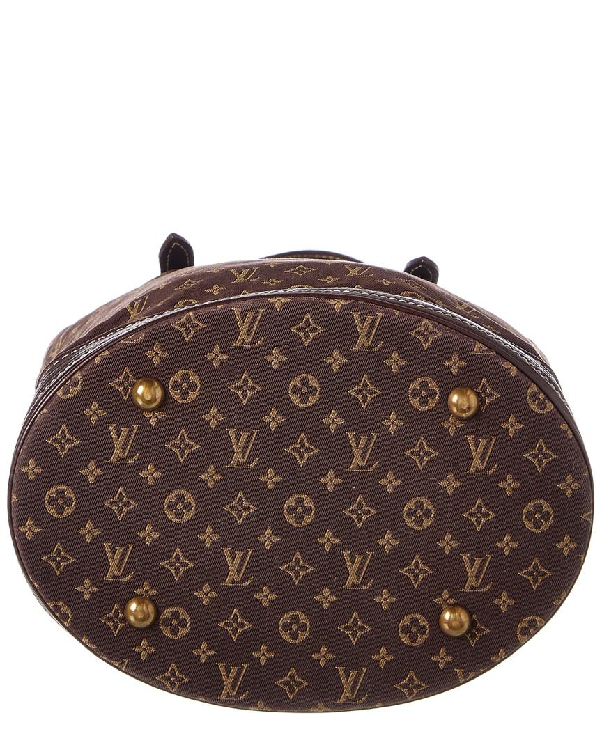 LOUIS VUITTON BROWN MONOGRAM CANVAS PETIT BUCKET BAG