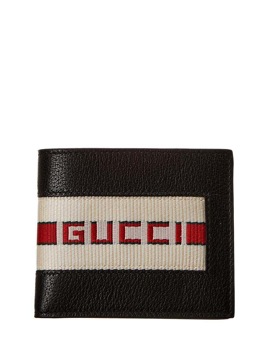 black gucci wallet with stripe,Save up to