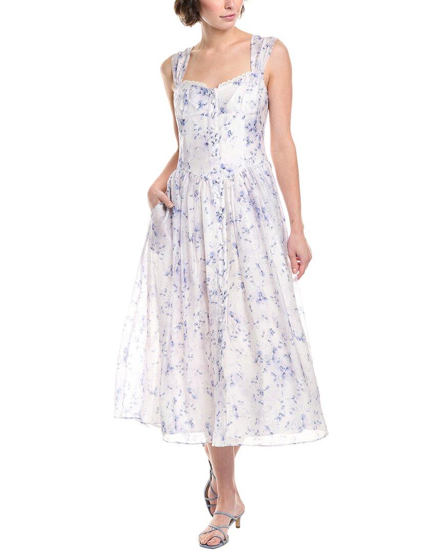 knee length dresses for ladies Bardot Romaya V Neck Maxi Dress